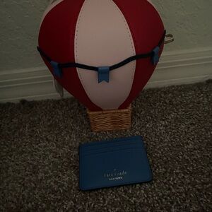 Kate Spade Hot Air Balloon Bag Blue Card Holder